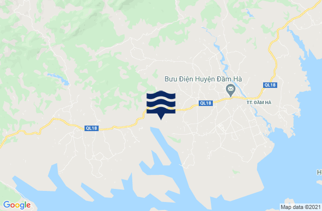 Karte der Gezeiten Huyện Đầm Hà, Vietnam