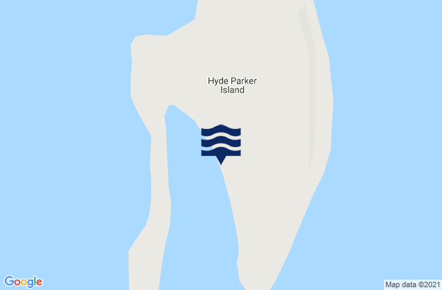 Karte der Gezeiten Hyde Parker Island, United States