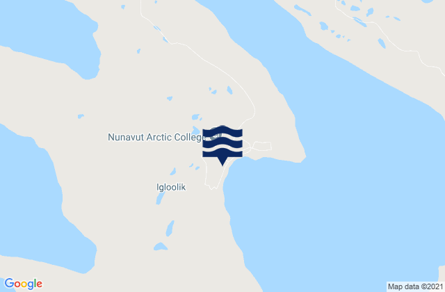 Karte der Gezeiten Igloolik, Canada