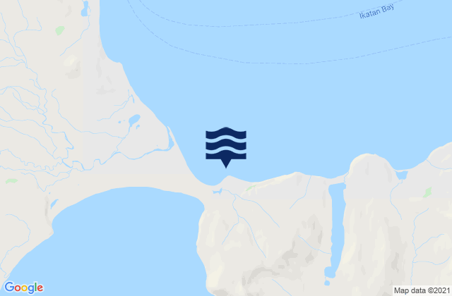 Karte der Gezeiten Ikatan Bay, United States