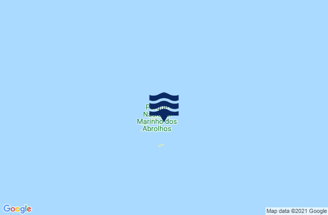 Karte der Gezeiten Ilhas dos Abrolhos, Brazil