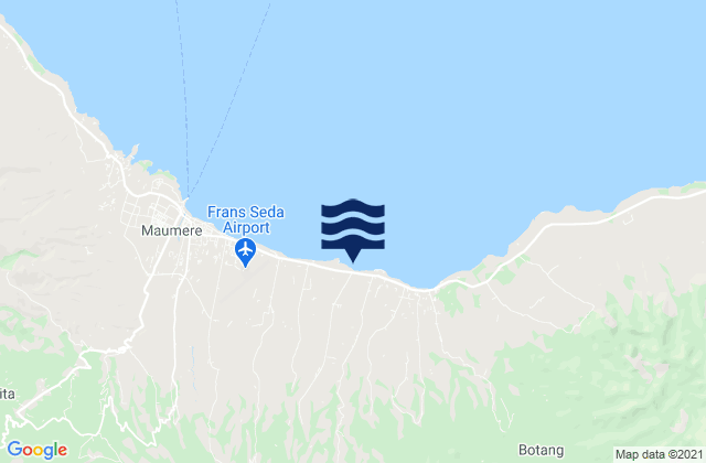 Karte der Gezeiten Ili, Indonesia