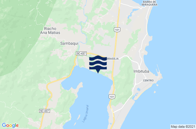 Karte der Gezeiten Imbituba, Brazil