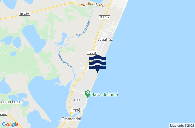 Karte der Gezeiten Imbé, Brazil