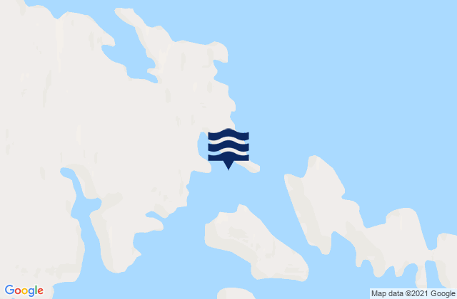 Karte der Gezeiten Imigen Island, Canada