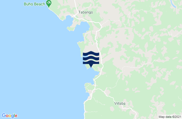 Karte der Gezeiten Inangatan, Philippines