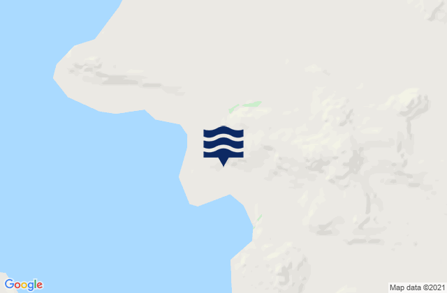 Karte der Gezeiten Inanudak Bay, United States
