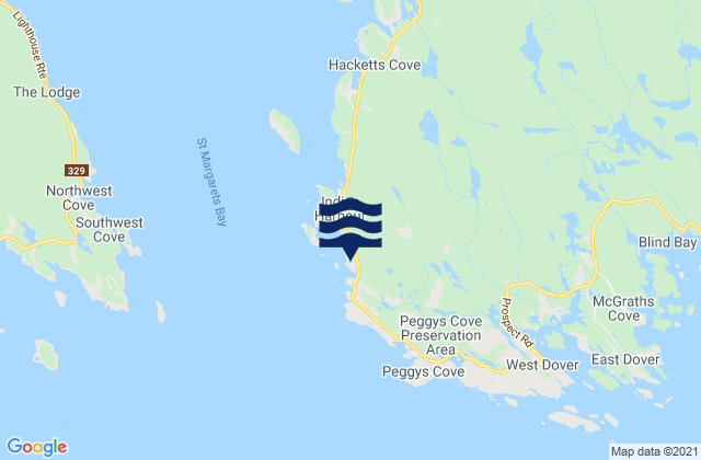 Karte der Gezeiten Indian Harbour, Canada