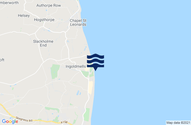 Karte der Gezeiten Ingoldmells Beach, United Kingdom