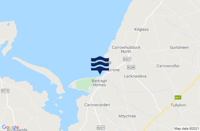 Karte der Gezeiten Inishcrone, Ireland