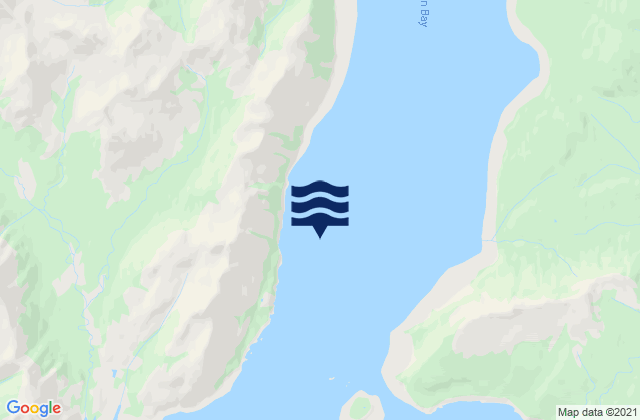 Karte der Gezeiten Iniskin Bay, United States