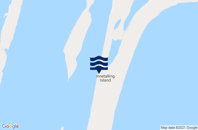 Karte der Gezeiten Innetalling Island, Canada