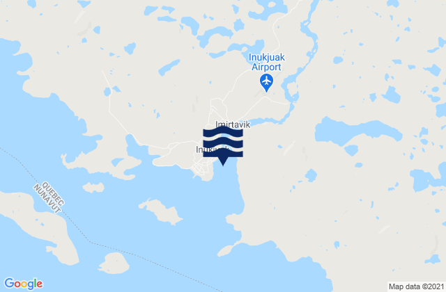 Karte der Gezeiten Inukjuak, Canada