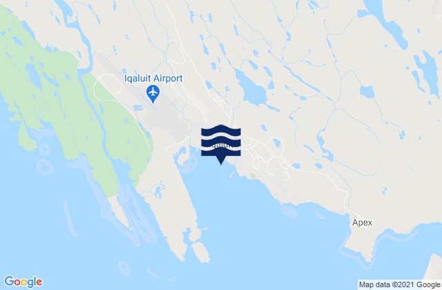 Karte der Gezeiten Iqaluit, Canada
