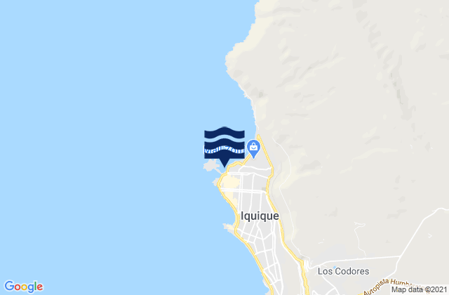 Karte der Gezeiten Iquique, Chile