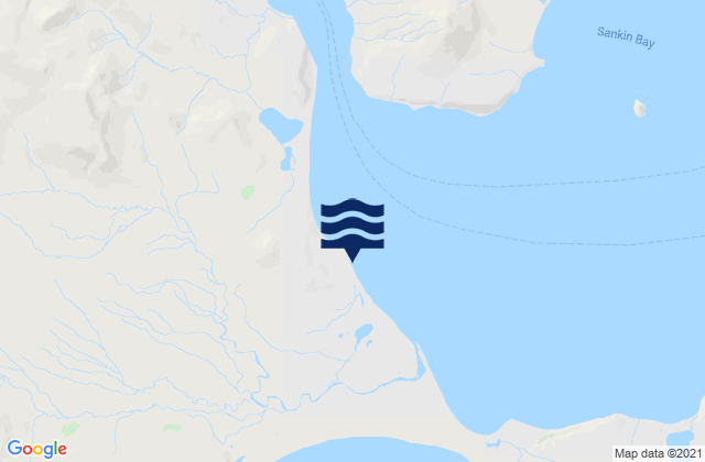 Karte der Gezeiten Isanotski Strait Entrance, United States