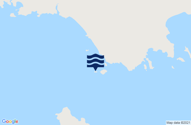 Karte der Gezeiten Isla Blanca, Argentina