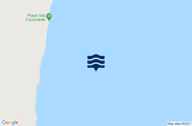 Karte der Gezeiten Isla Escondida, Argentina