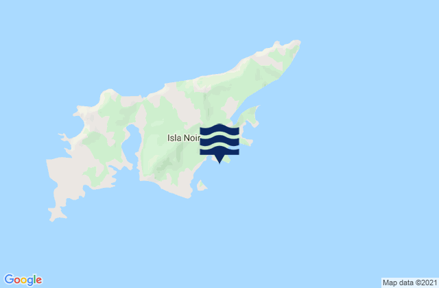 Karte der Gezeiten Isla Noir, Chile