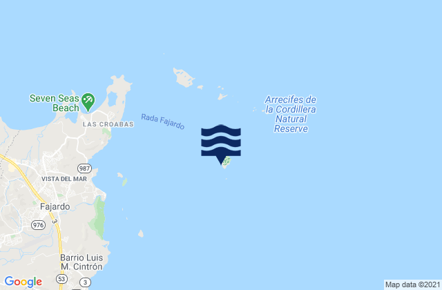 Karte der Gezeiten Isla Palominos, Puerto Rico