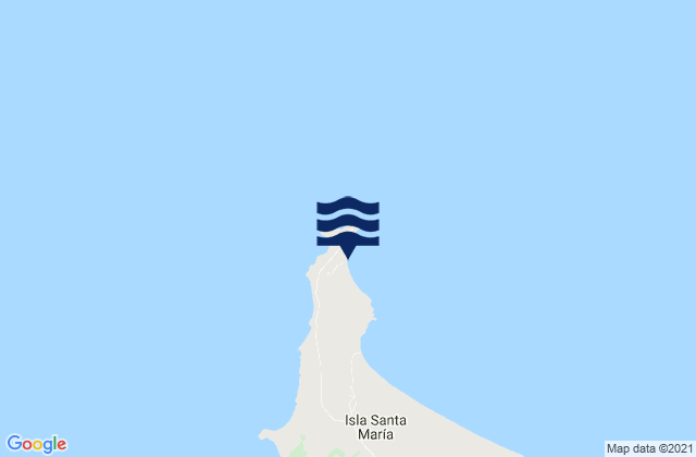 Karte der Gezeiten Isla Santa Maria, Chile
