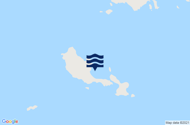 Karte der Gezeiten Isla Tova, Argentina
