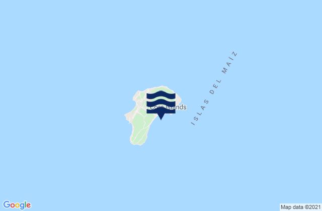Karte der Gezeiten Isla del Maiz Grande, Nicaragua