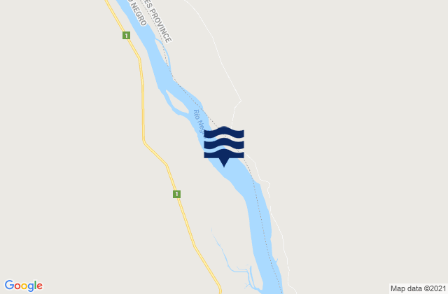 Karte der Gezeiten Isla del Tigre, Argentina