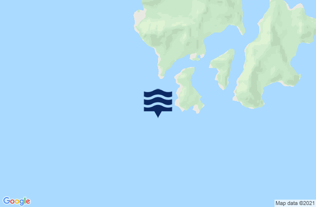Karte der Gezeiten Islas Week, Chile