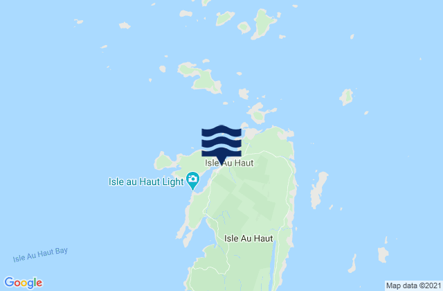 Karte der Gezeiten Isle Au Haut, United States
