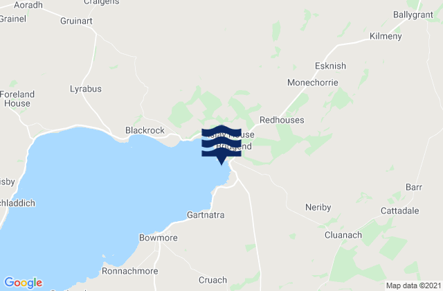 Karte der Gezeiten Isle of Islay, United Kingdom