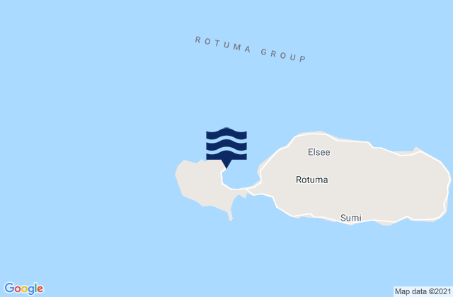 Karte der Gezeiten Itu'muta, Fiji
