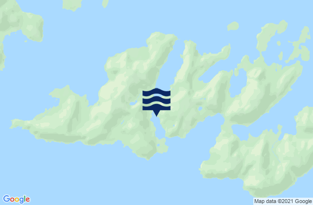 Karte der Gezeiten Jackson Cove (Glacier Island), United States