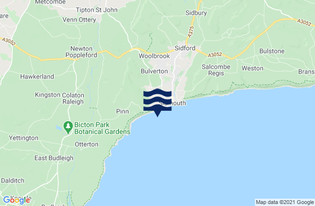 Karte der Gezeiten Jacobs Ladder Beach, United Kingdom