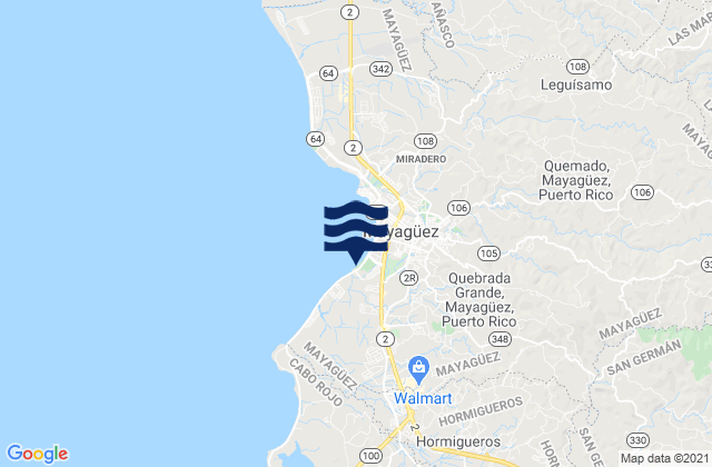Karte der Gezeiten Jaguitas Barrio, Puerto Rico