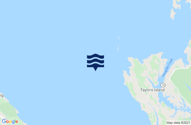 Karte der Gezeiten James Island 1.6 n.mi. SW of, United States