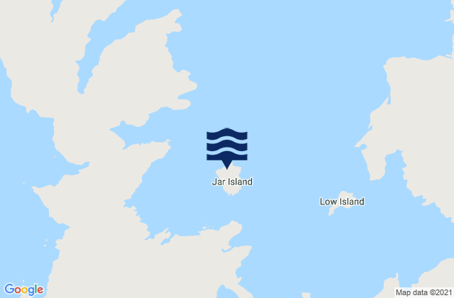 Karte der Gezeiten Jar Island, Australia