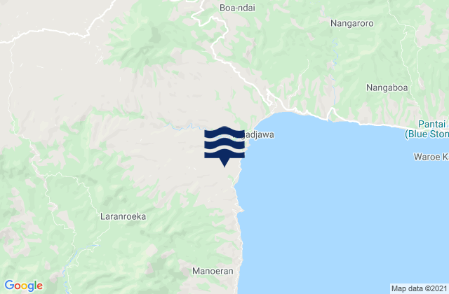 Karte der Gezeiten Jawagae, Indonesia