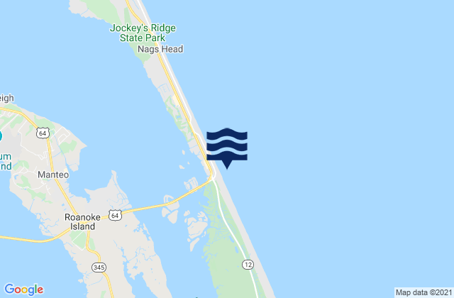 Karte der Gezeiten Jennettes Pier Nags Head (Ocean), United States
