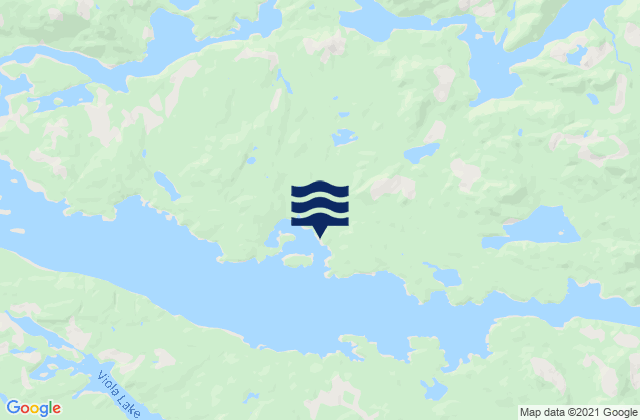 Karte der Gezeiten Jennis Bay, Canada