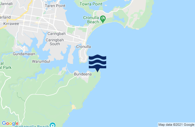 Karte der Gezeiten Jibbon Beach, Australia
