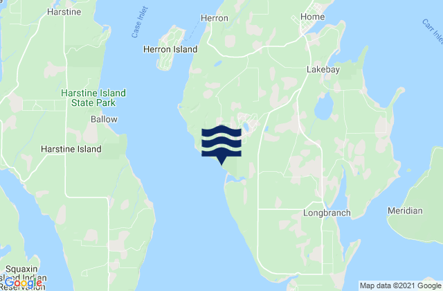 Karte der Gezeiten Joemma Beach, United States