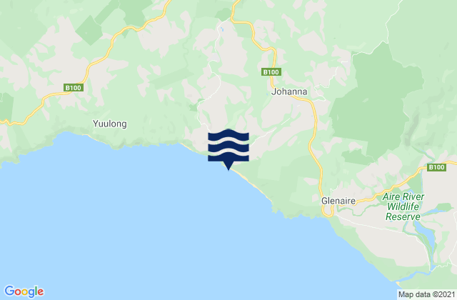 Karte der Gezeiten Johanna Beach, Australia