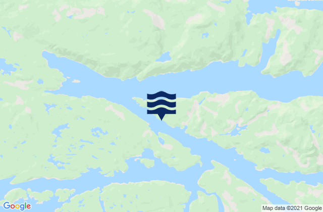 Karte der Gezeiten Johnson Point, Canada