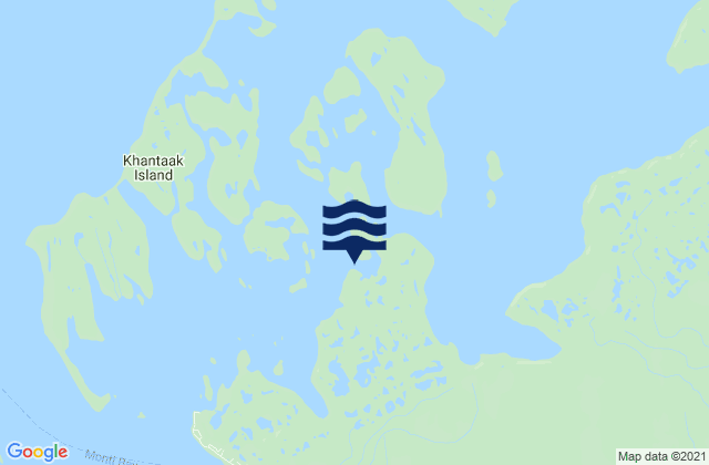 Karte der Gezeiten Johnstone Passage (Yakutat Bay), United States