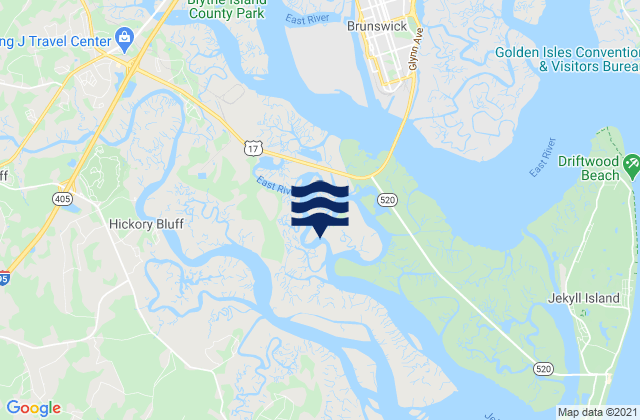 Karte der Gezeiten Jointer Island Jointer Creek, United States