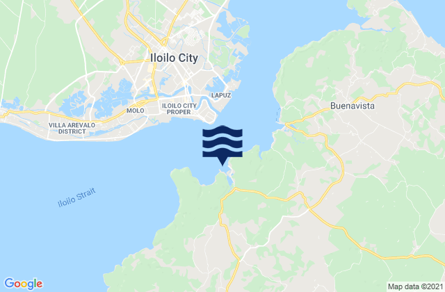 Karte der Gezeiten Jordan, Philippines