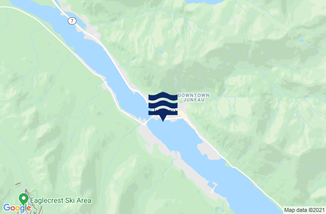Karte der Gezeiten Juneau, United States