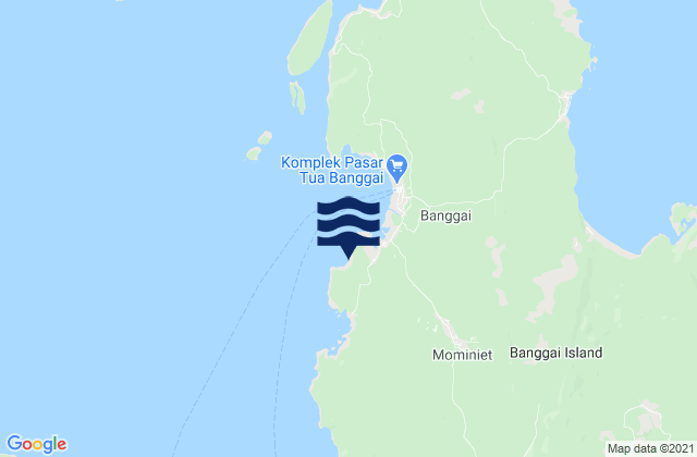 Karte der Gezeiten Kabupaten Banggai Laut, Indonesia