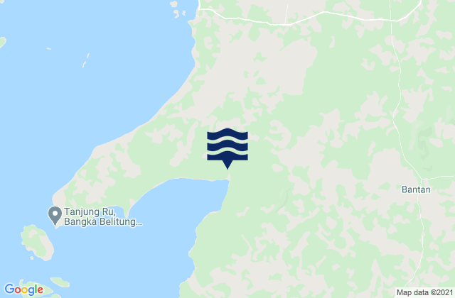 Karte der Gezeiten Kabupaten Belitung, Indonesia